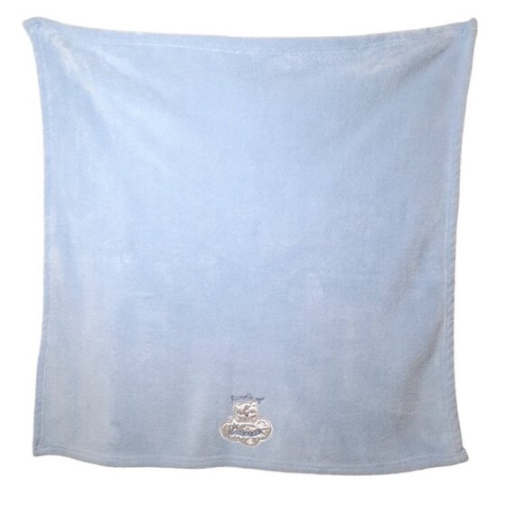 2015 Baby Starters Bundle Of Cuteness Bear Blue Security Lovey Blanket 33" X 30" - Picture 3 of 5